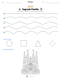 Prévia da folha de atividades imprimível Sagrada Família