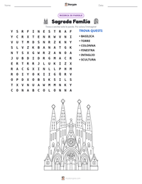 Anteprima della scheda stampabile di Sagrada Família