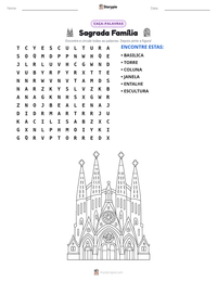 Prévia da folha de atividades imprimível Sagrada Família