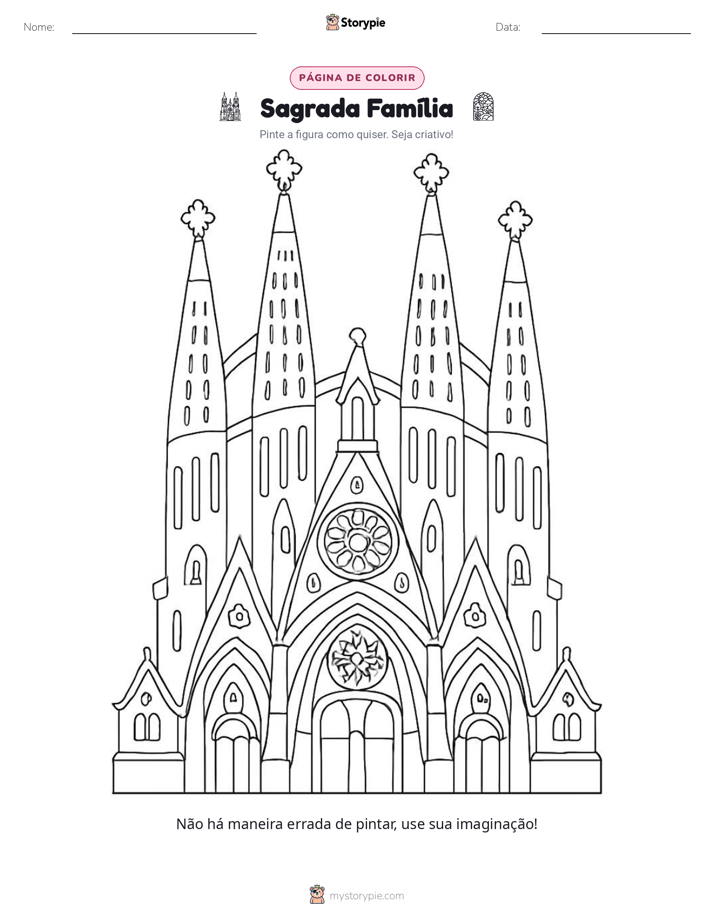 Página para colorir