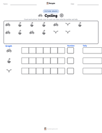 Cycling printable worksheet preview