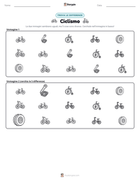 Anteprima della scheda stampabile di Ciclismo