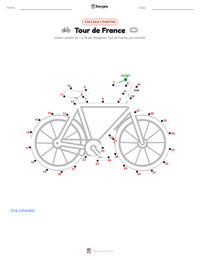 Anteprima della scheda stampabile di Tour de France