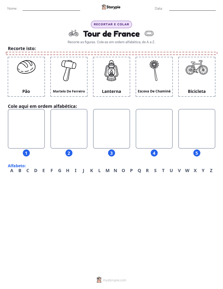 Recortar & Colar Alfabeto