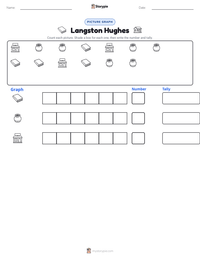 Langston Hughes printable worksheet preview