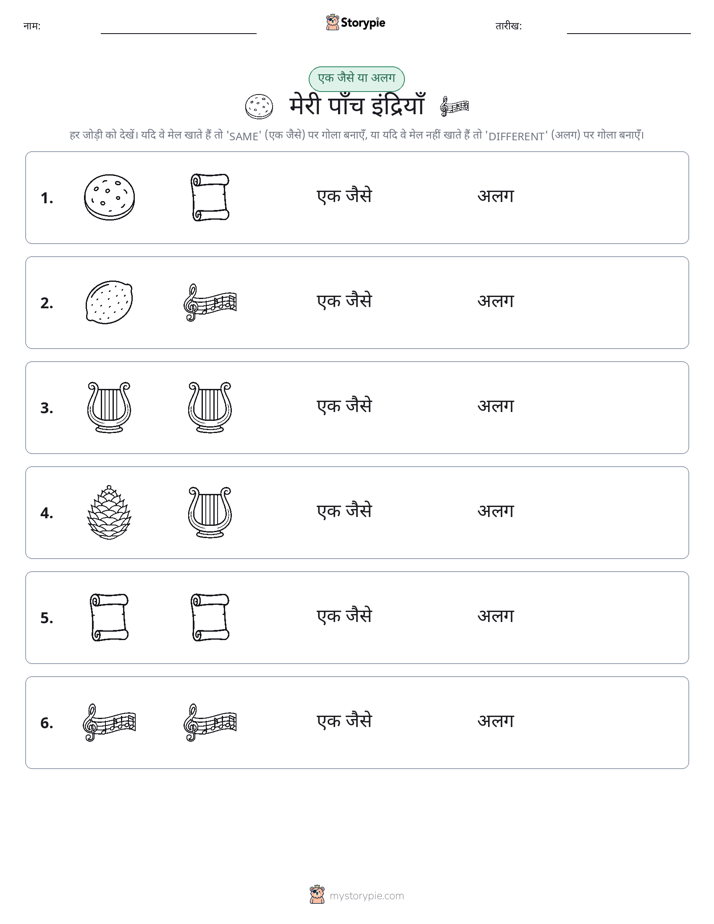 समान या भिन्न