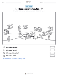Kappen zu verkaufen druckbare Arbeitsblatt Vorschau
