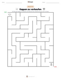 Kappen zu verkaufen druckbare Arbeitsblatt Vorschau