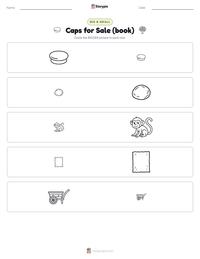 Caps for Sale (book) printable worksheet preview