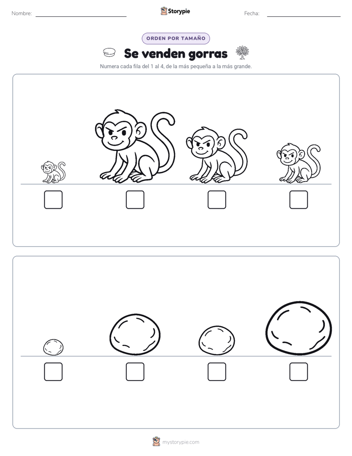 Orden de Tamaños
