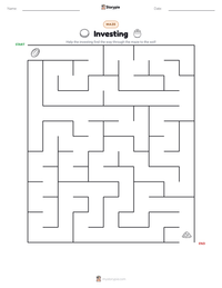 Investing printable worksheet preview