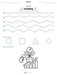 Investing printable worksheet preview