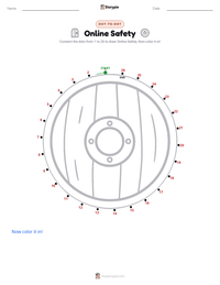 Online Safety printable worksheet preview