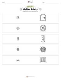 Online Safety printable worksheet preview
