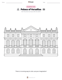 Palace of Versailles printable worksheet preview