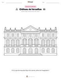Aperçu de la feuille de travail imprimable Château de Versailles