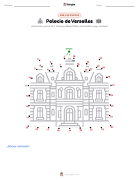 Vista previa de la hoja de trabajo imprimible de Palacio de Versalles