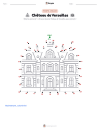 Aperçu de la feuille de travail imprimable Château de Versailles