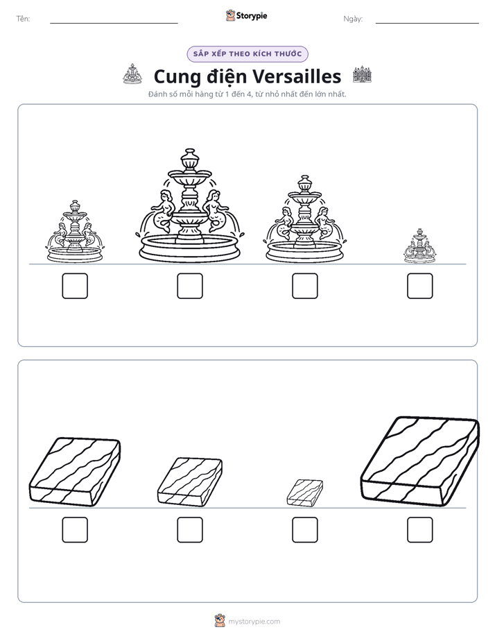 Thứ Tự Kích Thước