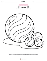 Pagina da colorare di Marmo per bambini