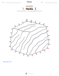 Marble printable worksheet preview