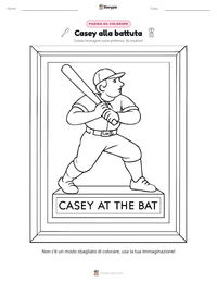 Anteprima della scheda stampabile di Casey alla battuta