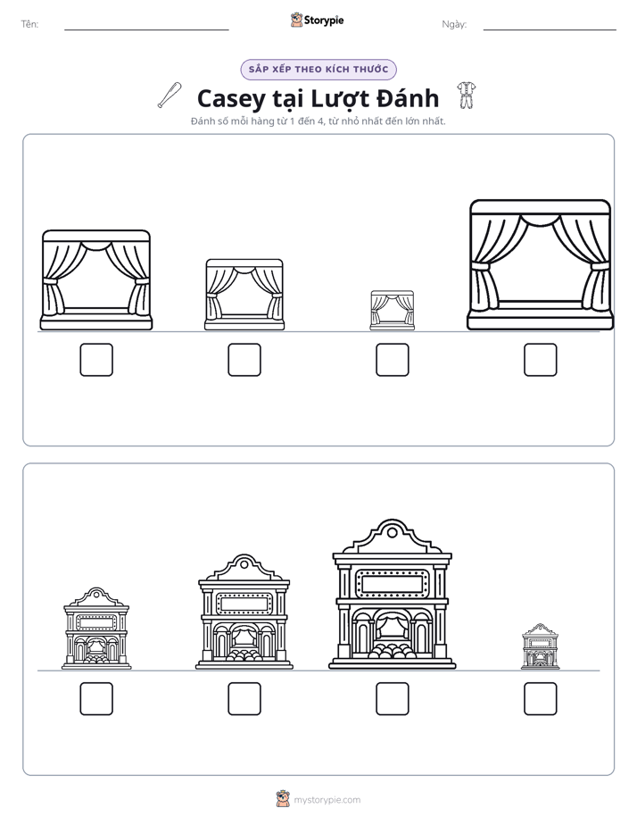 Thứ Tự Kích Thước