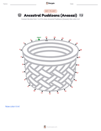 Ancestral Puebloans (Anasazi) printable worksheet preview
