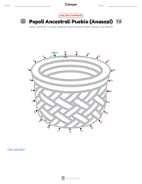 Anteprima della scheda stampabile di Popoli Ancestrali Pueblo (Anasazi)