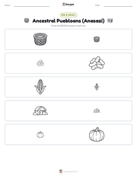 Ancestral Puebloans (Anasazi) printable worksheet preview