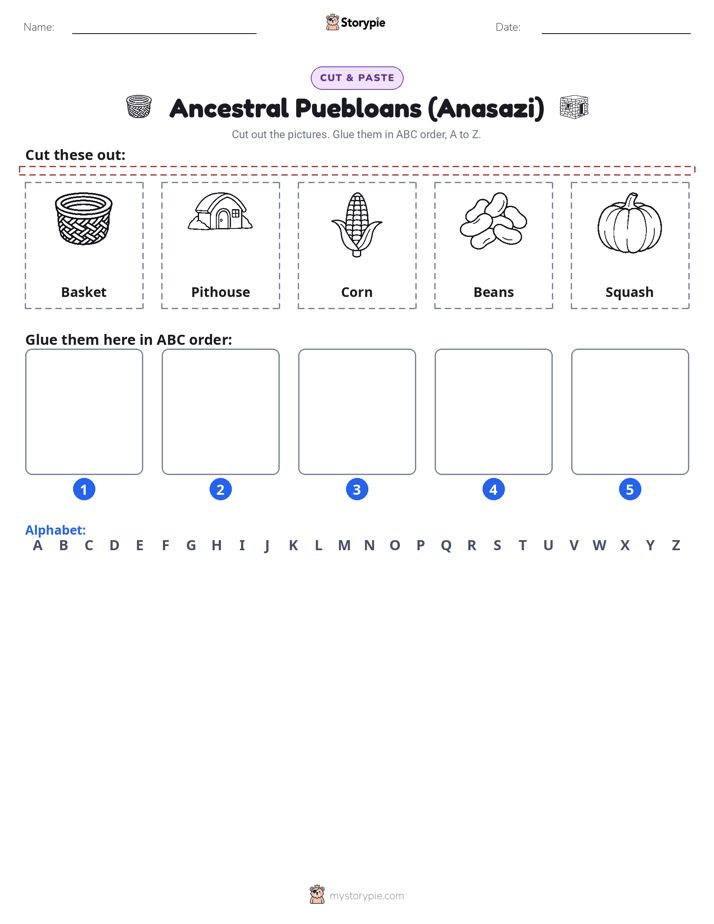 Cut & Paste Alphabet