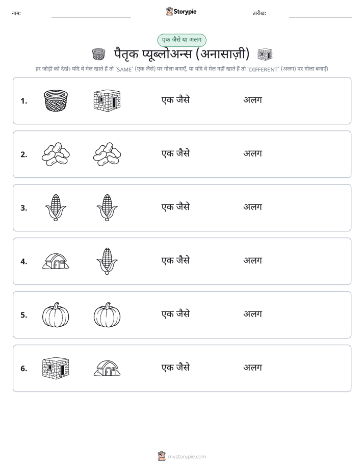 समान या भिन्न