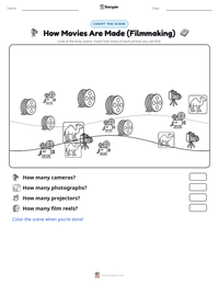 How Movies Are Made (Filmmaking) printable worksheet preview