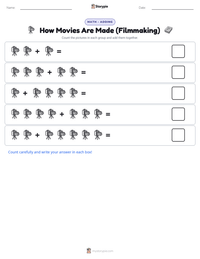 How Movies Are Made (Filmmaking) printable worksheet preview