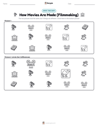 How Movies Are Made (Filmmaking) printable worksheet preview