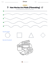How Movies Are Made (Filmmaking) printable worksheet preview