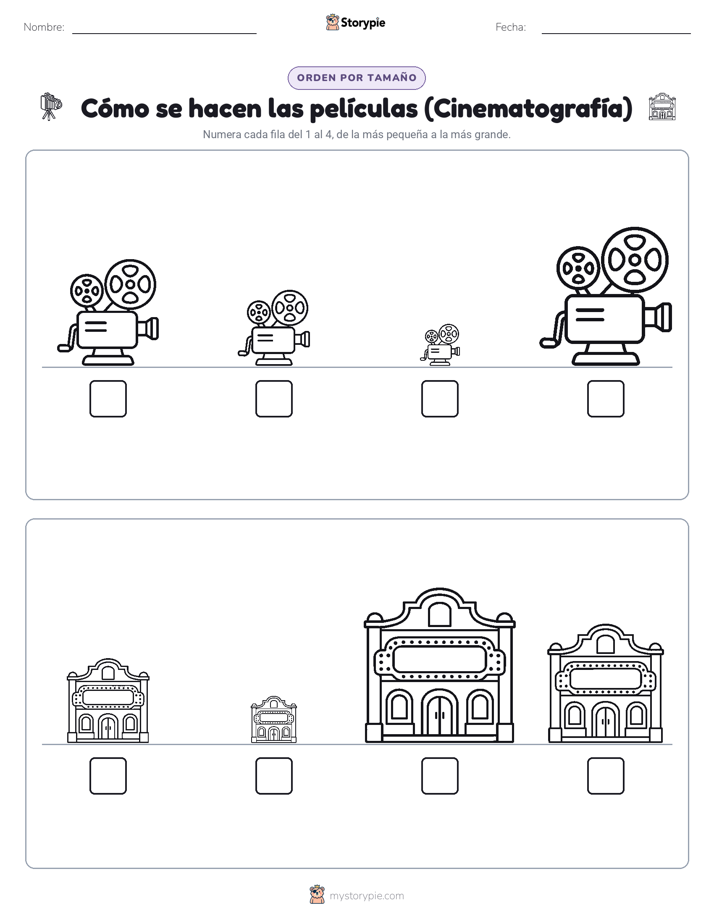 Orden de Tamaños