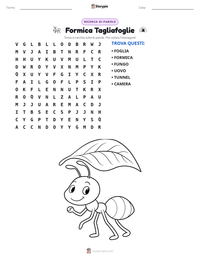 Anteprima della scheda stampabile di Formica Tagliafoglie