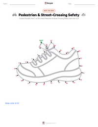 Pedestrian & Street-Crossing Safety printable worksheet preview