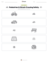 Pedestrian & Street-Crossing Safety printable worksheet preview