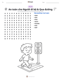 Xem trước tài liệu in sẵn An toàn cho Người đi bộ & Qua đường