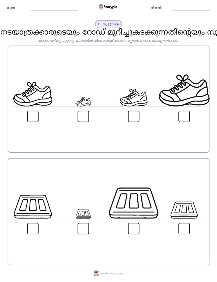 വലുപ്പം ക്രമം