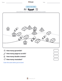 Egypt printable worksheet preview