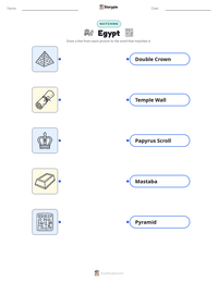 Egypt printable worksheet for kids
