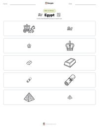 Egypt printable worksheet preview