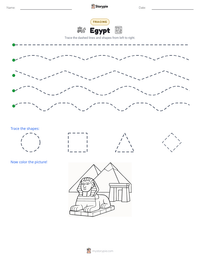 Egypt printable worksheet preview