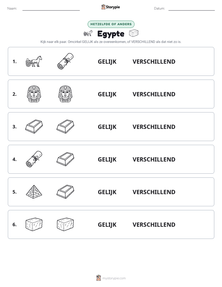 Zelfde of Verschillend