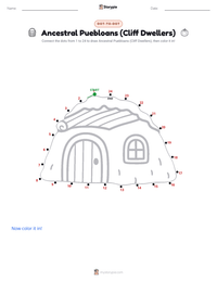 Ancestral Puebloans (Cliff Dwellers) printable worksheet preview