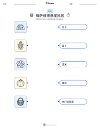 梅萨维德悬崖民居 可打印工作表预览