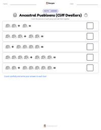 Ancestral Puebloans (Cliff Dwellers) printable worksheet preview